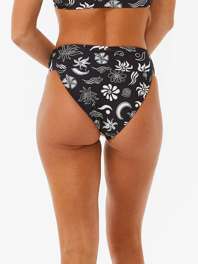 Bikini-Hose in Schwarz/ Weiß