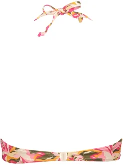 Bikini-Oberteil "Bauhinia" in Creme/ Pink