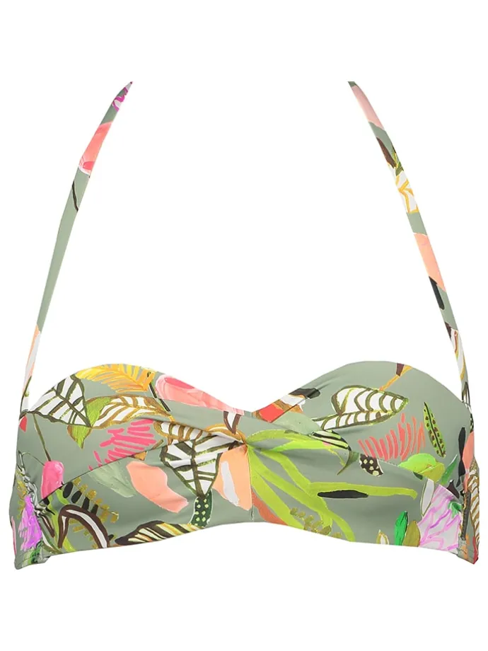 Bikini-Oberteil "Herbst" in Grün