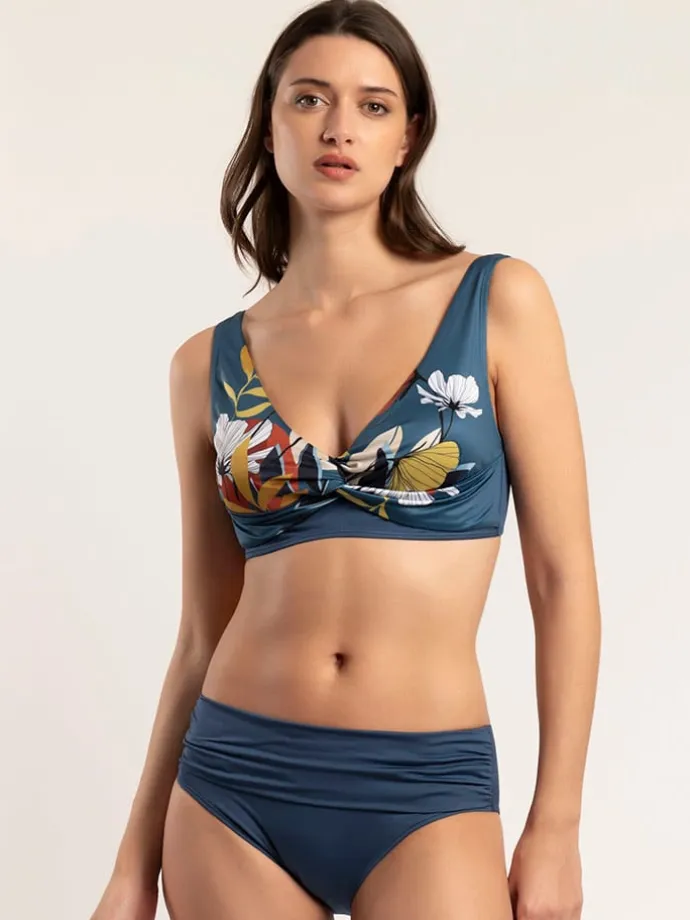 Bikini-Oberteil in Dunkelblau
