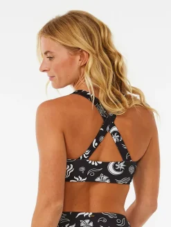 Bikini-Oberteil in Schwarz/ Weiß