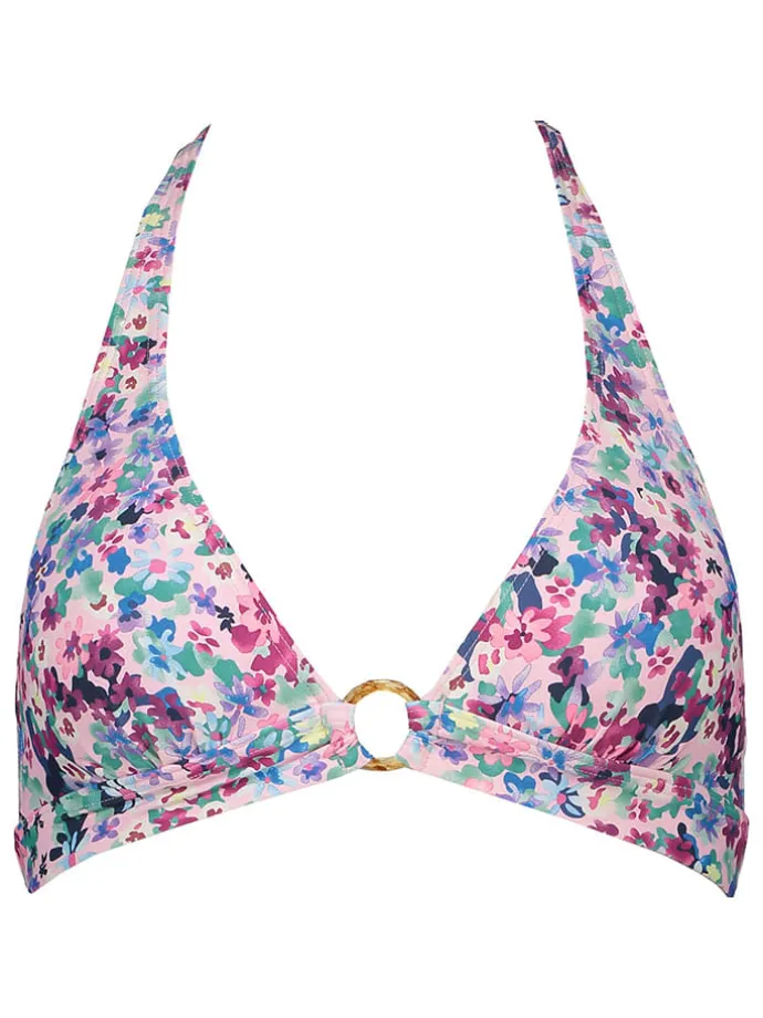 Bikini-Oberteil "Scatter" in Rosa/ Blau