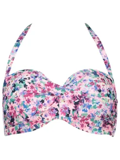 Bikini-Oberteil "Scatter" in Rosa/ Blau