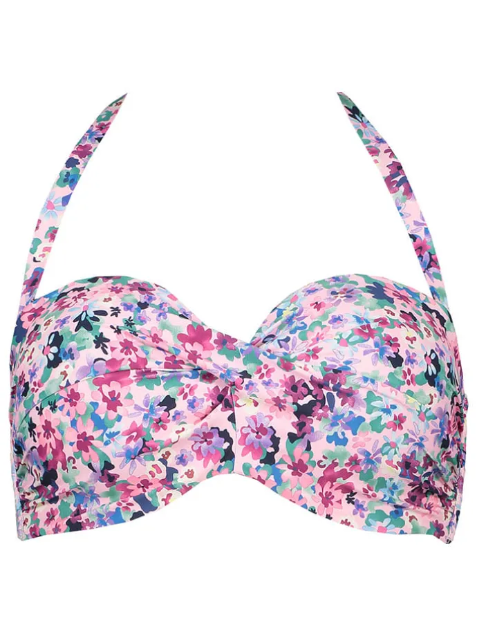 Bikini-Oberteil "Scatter" in Rosa/ Blau