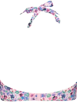Bikini-Oberteil "Scatter" in Rosa/ Blau