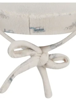 Bindemütze in Beige