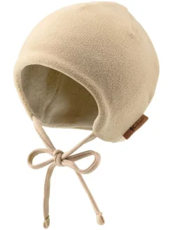 Bindemütze in Beige
