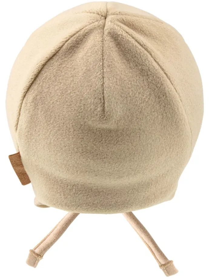 Bindemütze in Beige