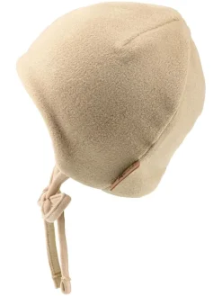 Bindemütze in Beige