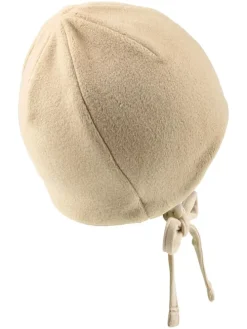Bindemütze in Beige