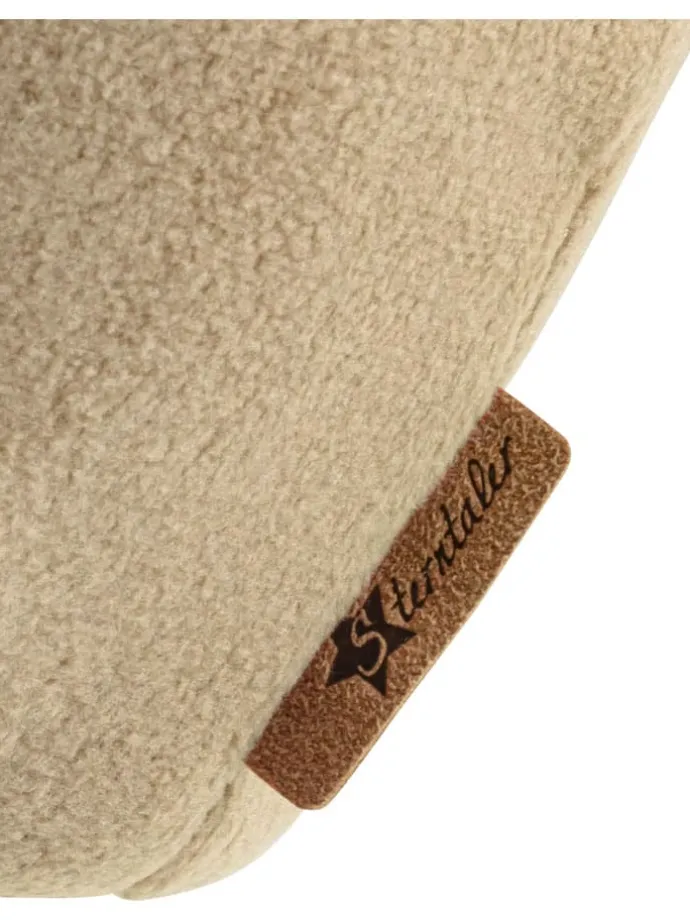 Bindemütze in Beige