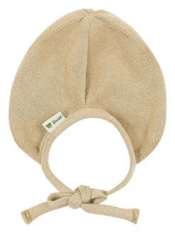 Bindemütze in Beige