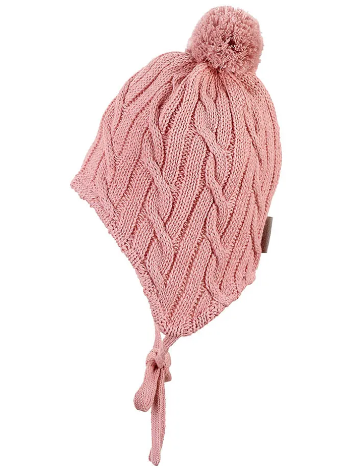 Bindemütze in Rosa