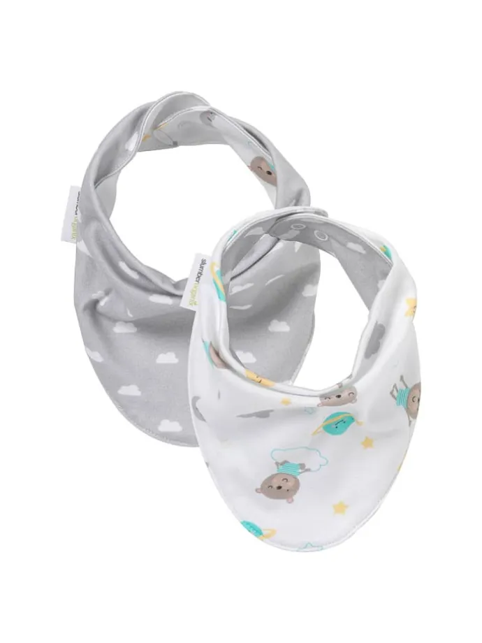 Bio Bandana 2er-Pack in Grau