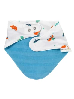 Bio Musselin Bandana in Blau