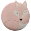 Bio-Körnerkissen für Bauch und Rücken "Fuchs Luca" in Rosa - (B)25 x (H)25 cm