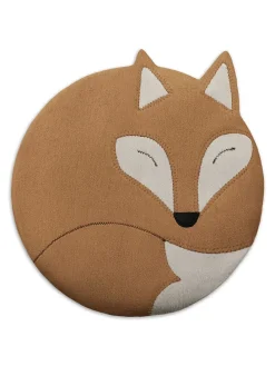 Bio-Körnerkissen "Fuchs Luca" in Hellbraun - (B)25 x (H)25 cm