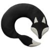 Bio-Körnerkissen "Fuchs Noah" in Schwarz - (L)50 x (B)4 x (H)10 cm