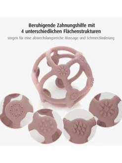 Bite&Play Beiß- und Greifball rosa in Rosa ab 0 Monate