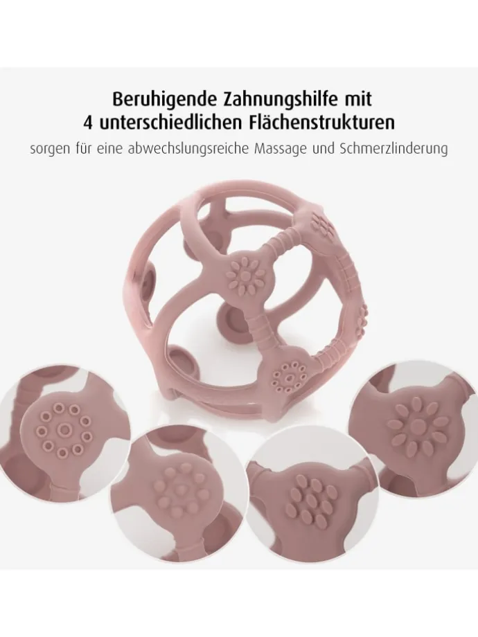 Bite&Play Beiß- und Greifball rosa in Rosa ab 0 Monate