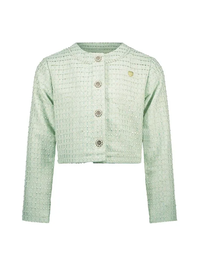 Blazer "Amy" in Grün/ Hellblau