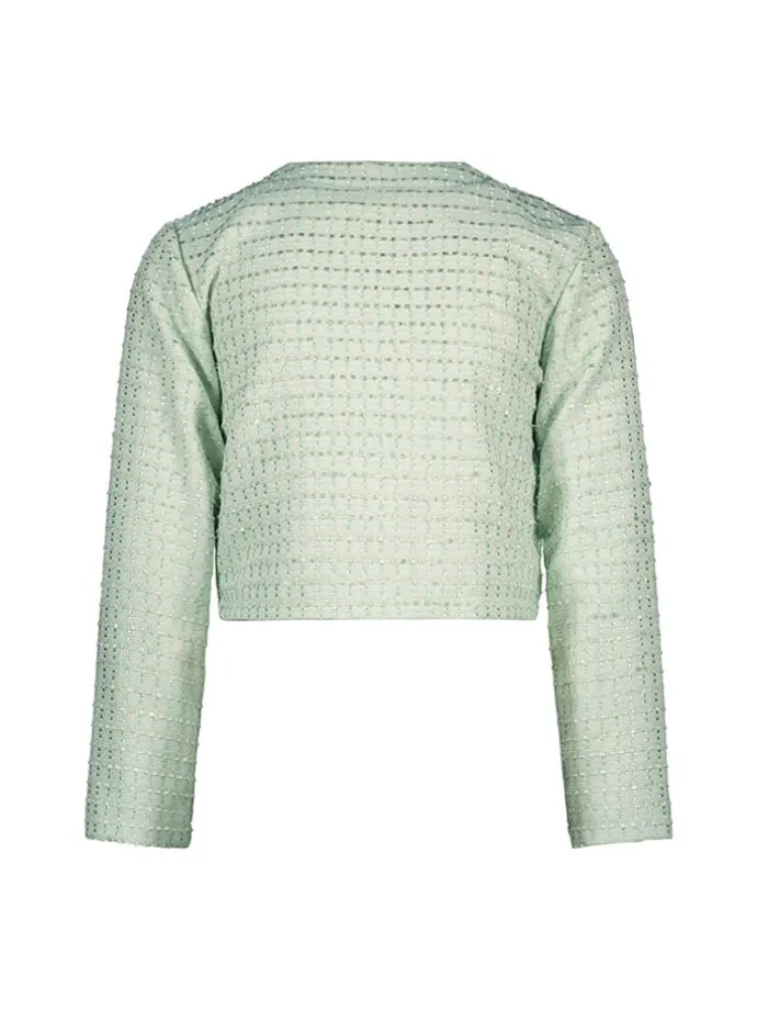 Blazer "Amy" in Grün/ Hellblau