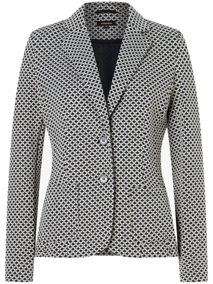 Blazer in Schwarz/ Beige