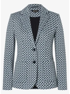 Blazer in Weiß/ Blau