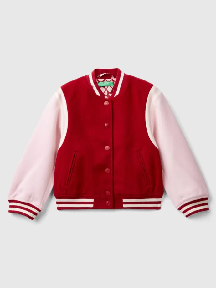 Blouson in Rot/ Rosa