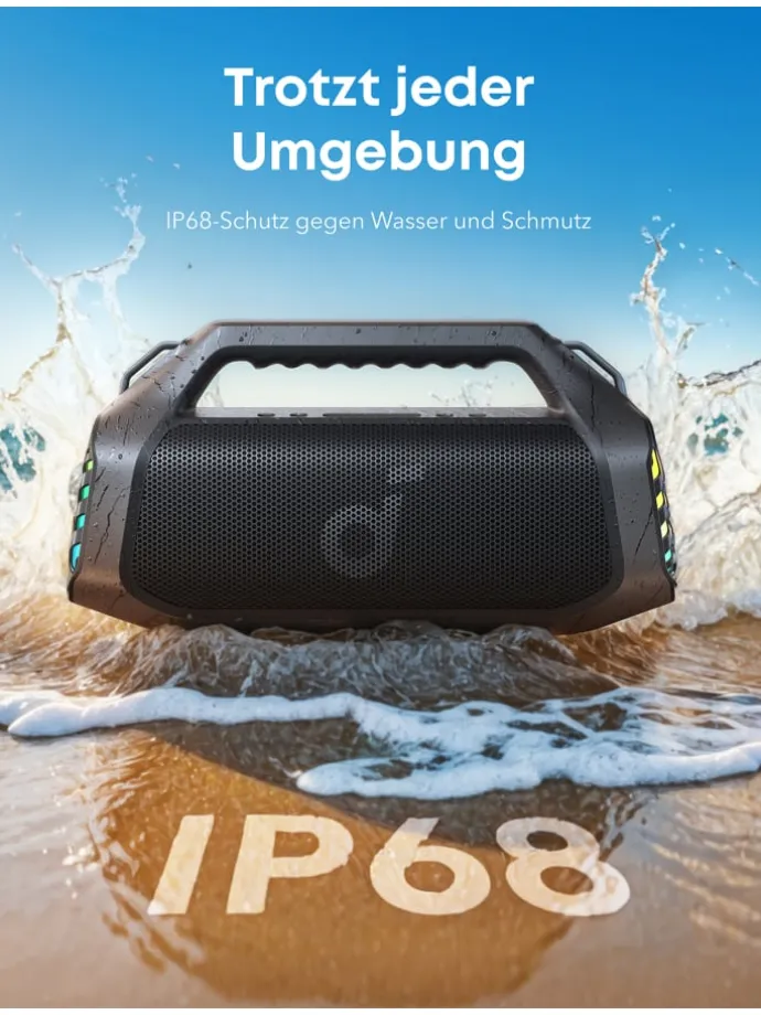 Bluetooth Lautsprecher Boom 2 Pro in schwarz