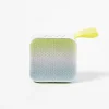 Bluetooth-Lautsprecher "Ocean Ombre" in Grün/ Hellblau - (B)6 x (H)3 x (T)6 cm