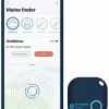 Bluetooth-Schlüsselfinder "Finder 2" in brauner Ledertasche