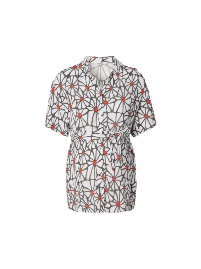 Bluse All Over Print in Three Color Flower