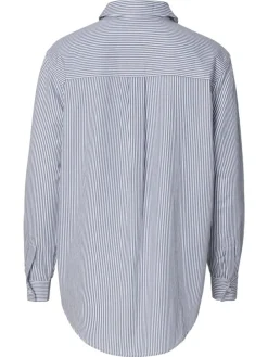 Bluse Arles in Gris blue Stripe