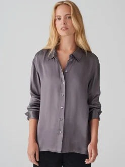Bluse in Anthrazit