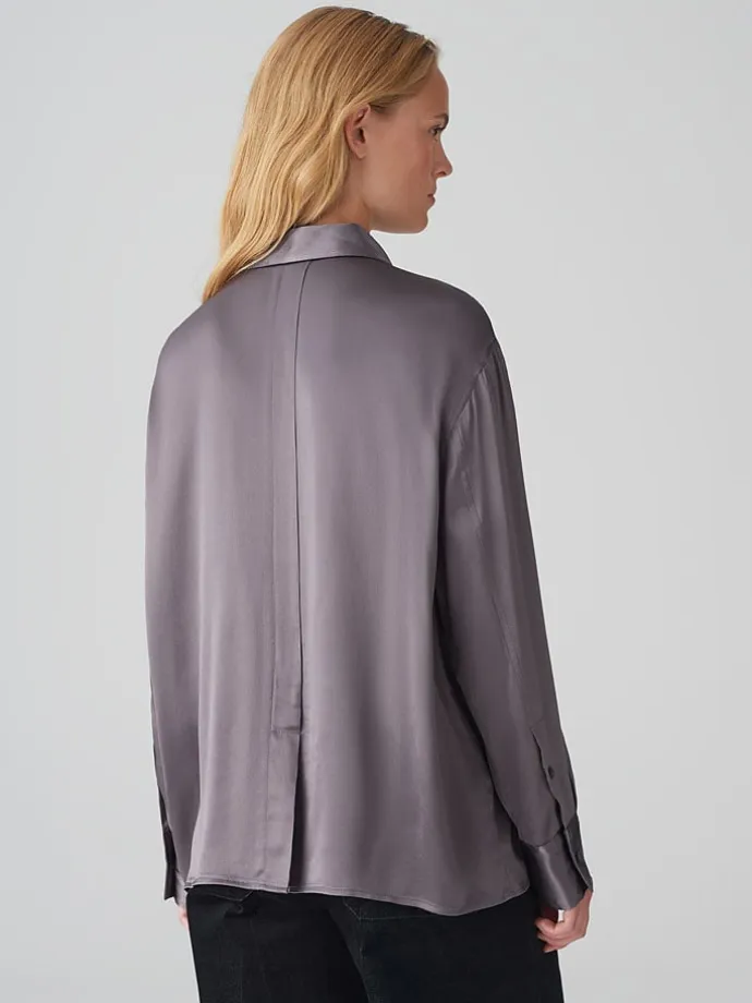 Bluse in Anthrazit