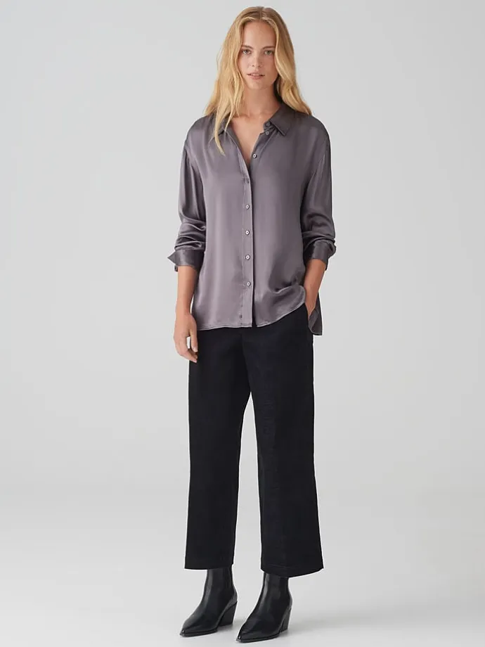 Bluse in Anthrazit
