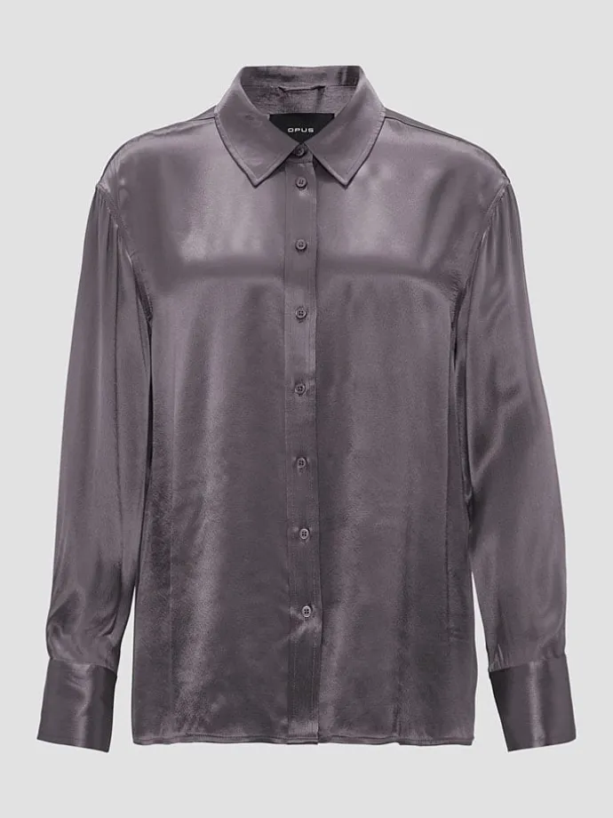 Bluse in Anthrazit