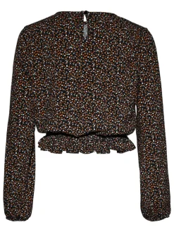 Bluse in Braun