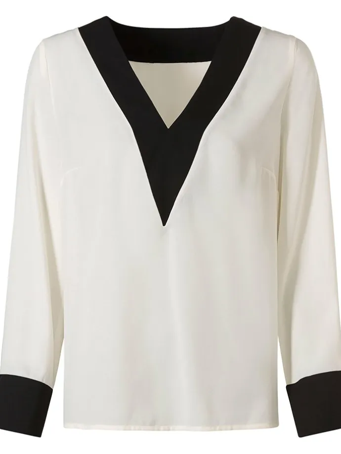 Bluse in Creme