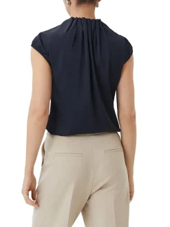 Bluse in Dunkelblau