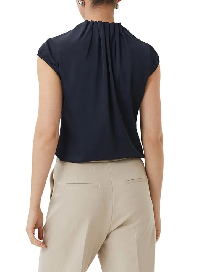 Bluse in Dunkelblau