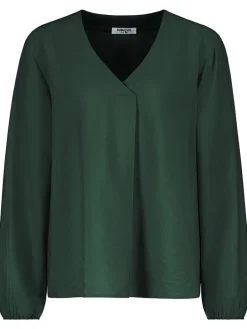 Bluse in Dunkelgrün