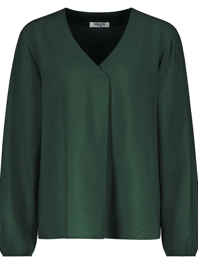 Bluse in Dunkelgrün