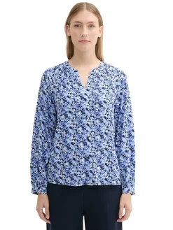 Bluse in Hellblau