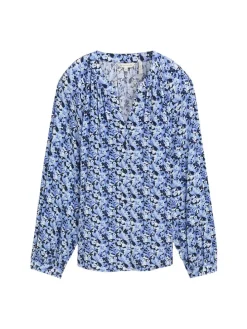 Bluse in Hellblau