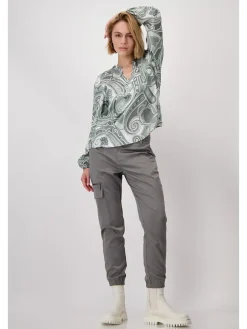 Bluse in Khaki