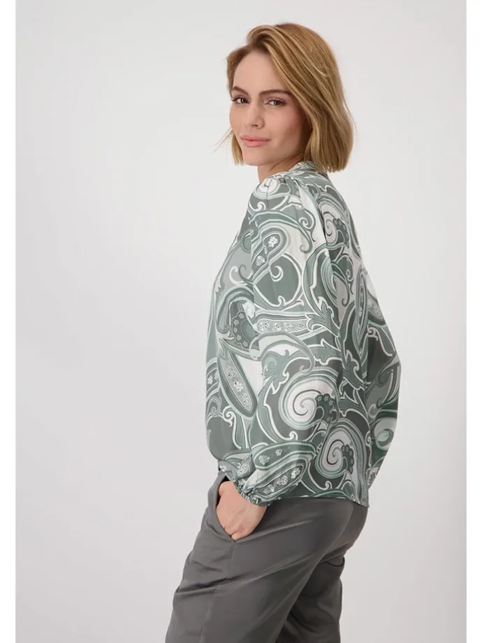 Bluse in Khaki