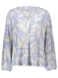 Bluse in Lila/ Creme