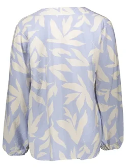 Bluse in Lila/ Creme